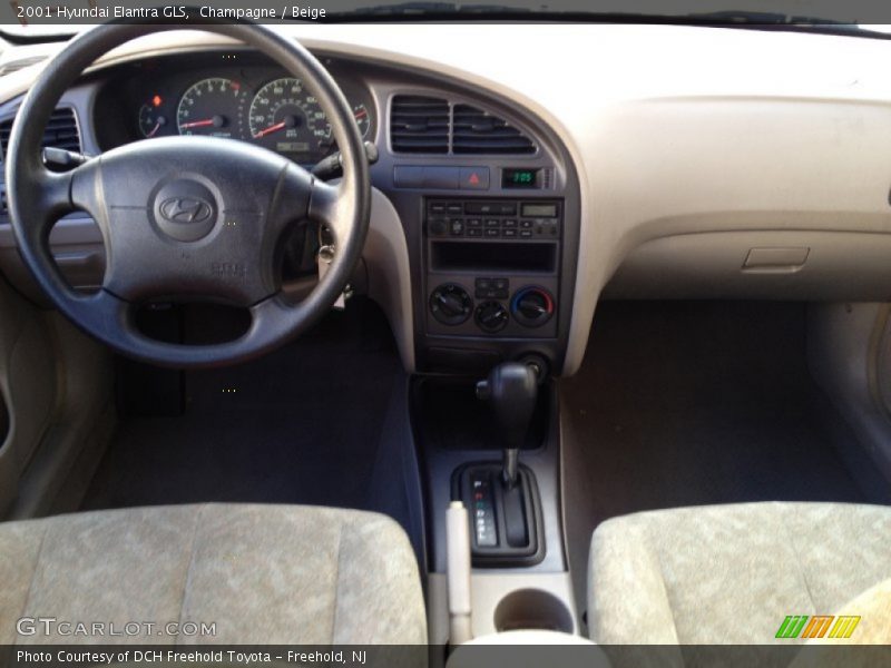 Champagne / Beige 2001 Hyundai Elantra GLS