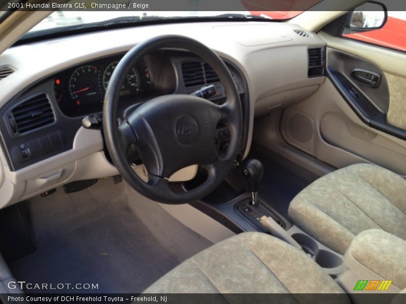  2001 Elantra GLS Beige Interior