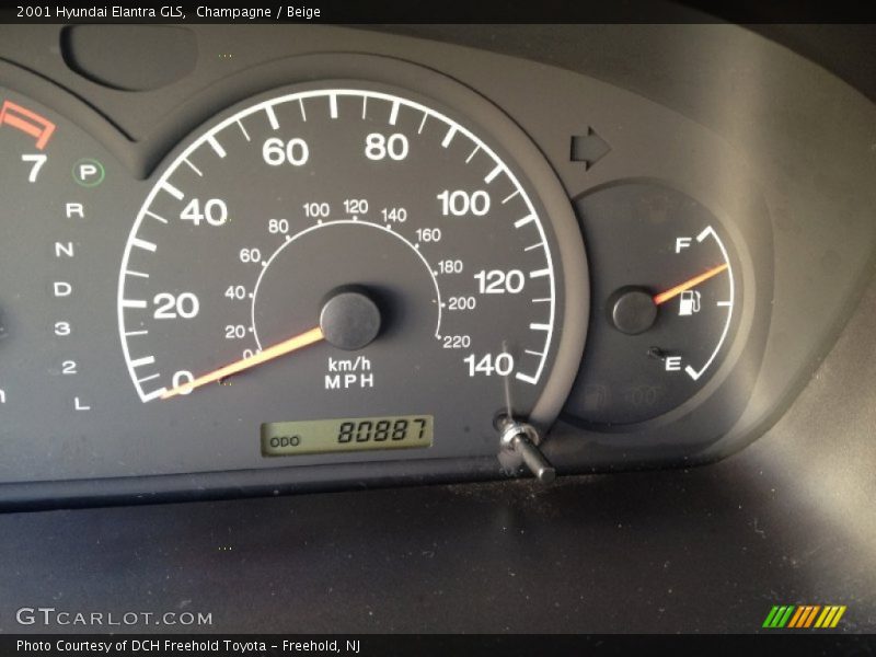 Champagne / Beige 2001 Hyundai Elantra GLS