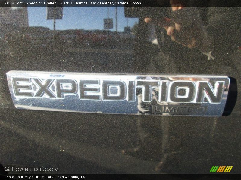 Black / Charcoal Black Leather/Caramel Brown 2009 Ford Expedition Limited