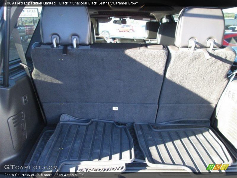 Black / Charcoal Black Leather/Caramel Brown 2009 Ford Expedition Limited