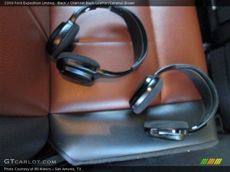 Black / Charcoal Black Leather/Caramel Brown 2009 Ford Expedition Limited