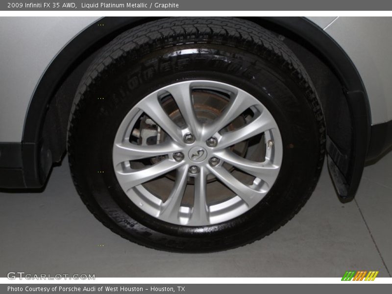 Liquid Platinum Metallic / Graphite 2009 Infiniti FX 35 AWD