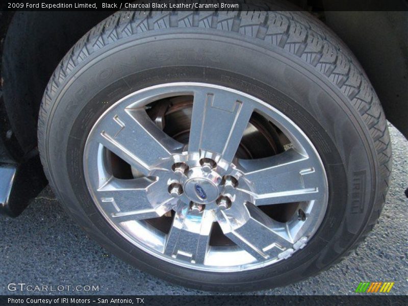 Black / Charcoal Black Leather/Caramel Brown 2009 Ford Expedition Limited