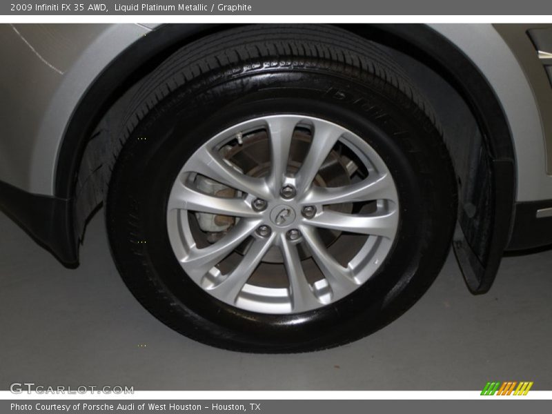 Liquid Platinum Metallic / Graphite 2009 Infiniti FX 35 AWD
