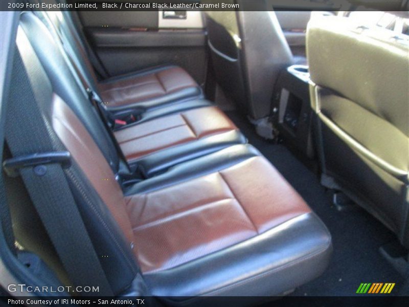 Black / Charcoal Black Leather/Caramel Brown 2009 Ford Expedition Limited
