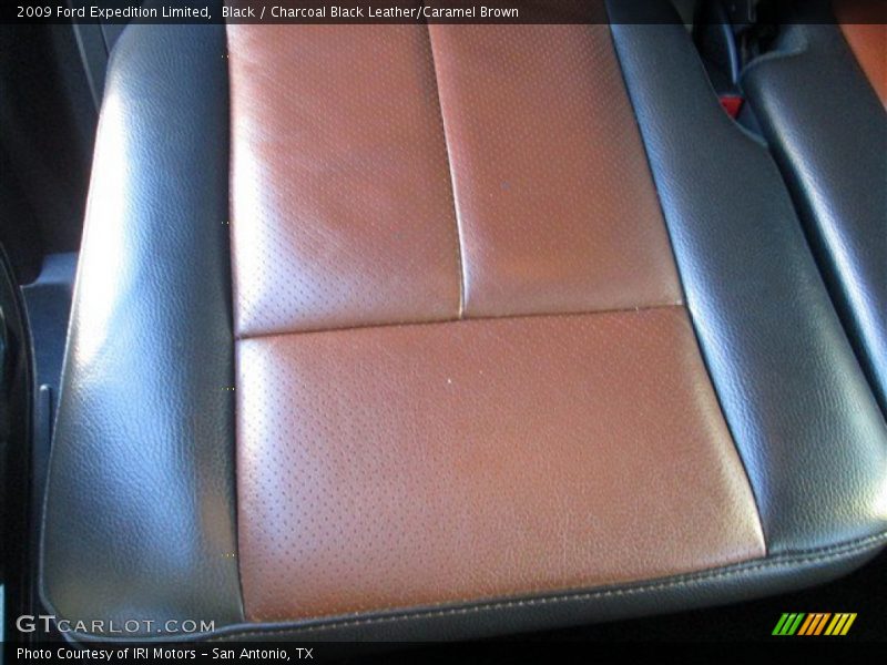 Black / Charcoal Black Leather/Caramel Brown 2009 Ford Expedition Limited