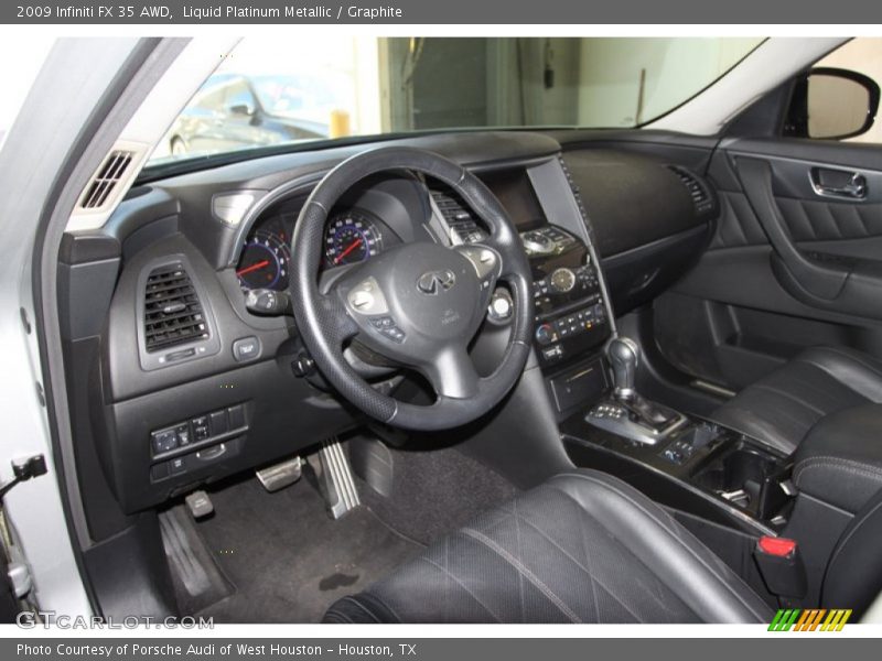 Liquid Platinum Metallic / Graphite 2009 Infiniti FX 35 AWD