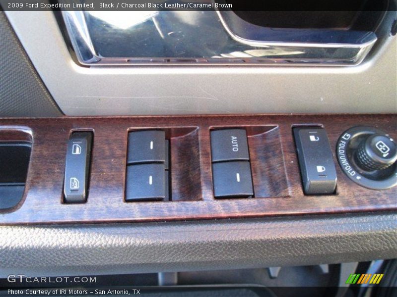Black / Charcoal Black Leather/Caramel Brown 2009 Ford Expedition Limited
