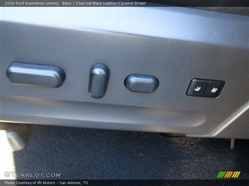 Black / Charcoal Black Leather/Caramel Brown 2009 Ford Expedition Limited