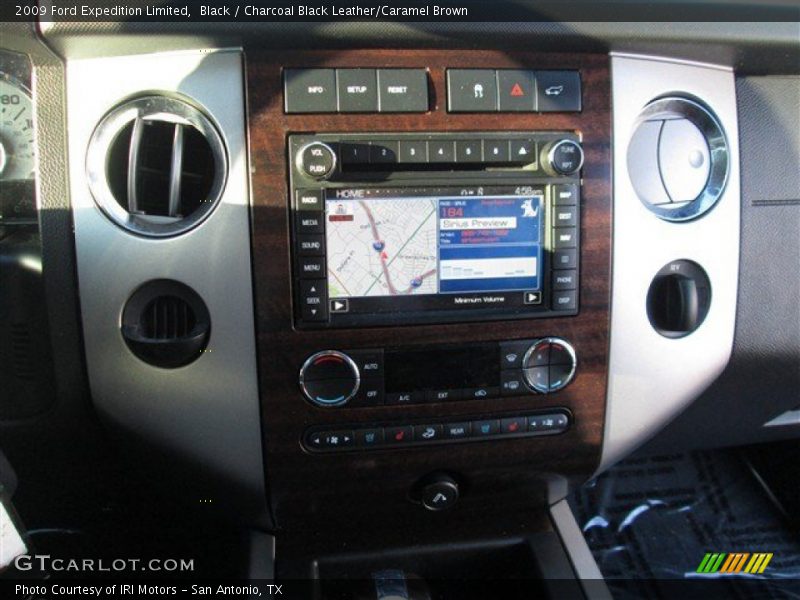 Black / Charcoal Black Leather/Caramel Brown 2009 Ford Expedition Limited