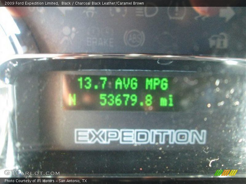 Black / Charcoal Black Leather/Caramel Brown 2009 Ford Expedition Limited
