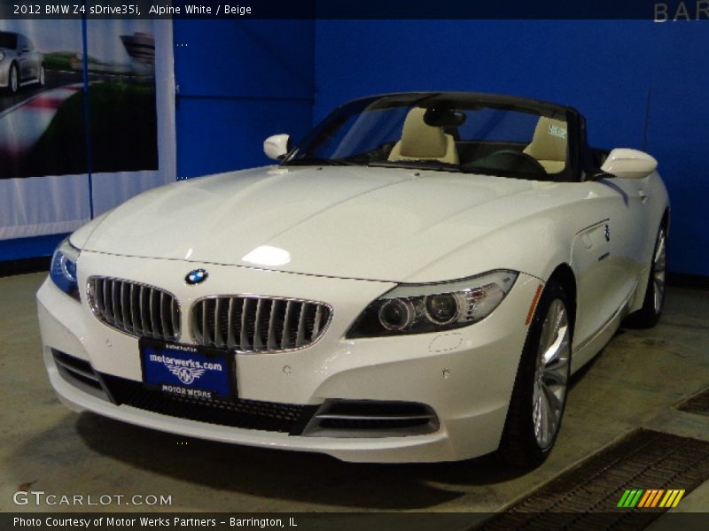 Alpine White / Beige 2012 BMW Z4 sDrive35i