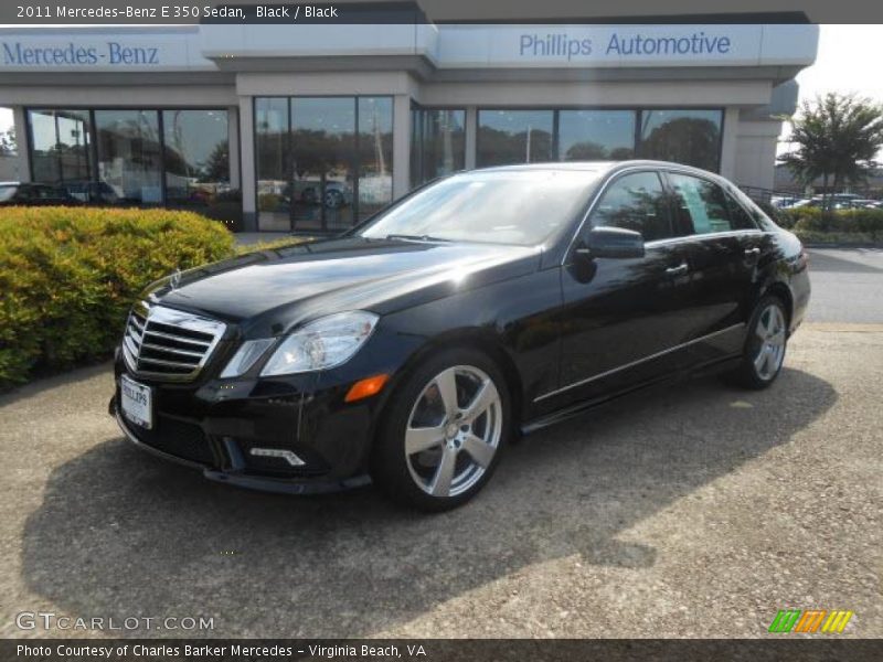Black / Black 2011 Mercedes-Benz E 350 Sedan