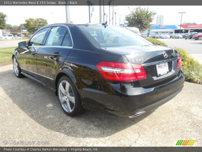 Black / Black 2011 Mercedes-Benz E 350 Sedan