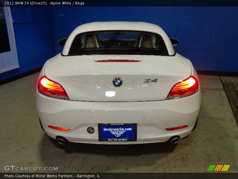 Alpine White / Beige 2012 BMW Z4 sDrive35i