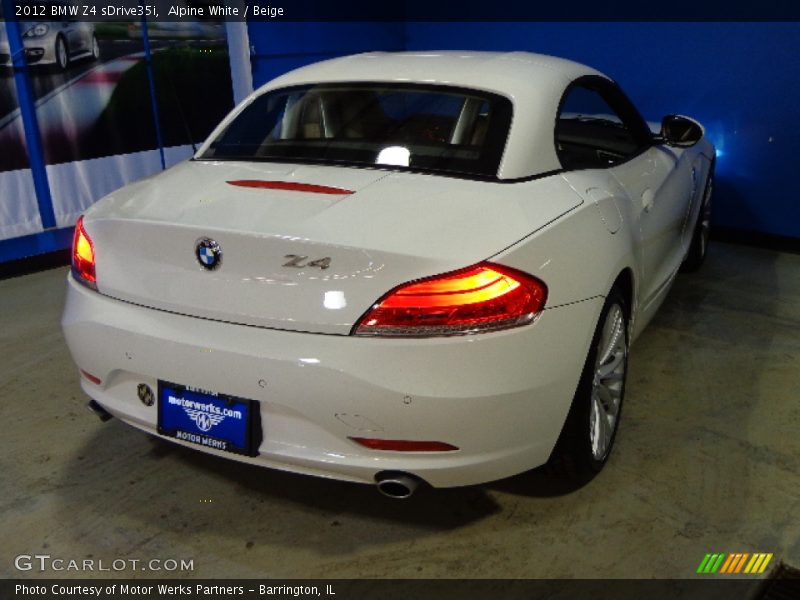 Alpine White / Beige 2012 BMW Z4 sDrive35i