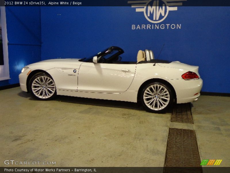 Alpine White / Beige 2012 BMW Z4 sDrive35i