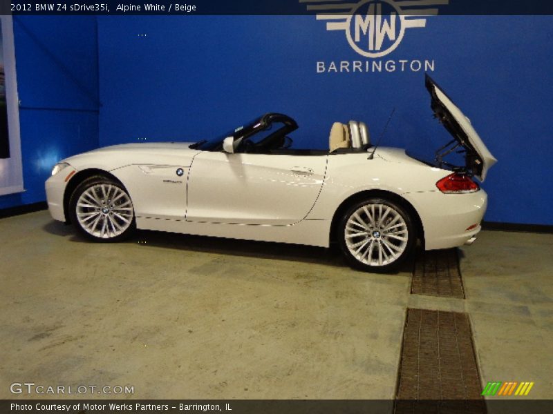 Alpine White / Beige 2012 BMW Z4 sDrive35i