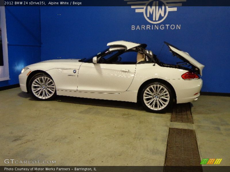 Alpine White / Beige 2012 BMW Z4 sDrive35i