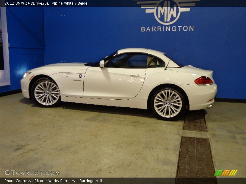 Alpine White / Beige 2012 BMW Z4 sDrive35i