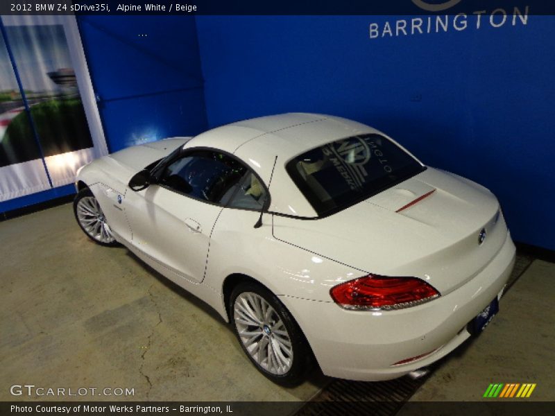Alpine White / Beige 2012 BMW Z4 sDrive35i