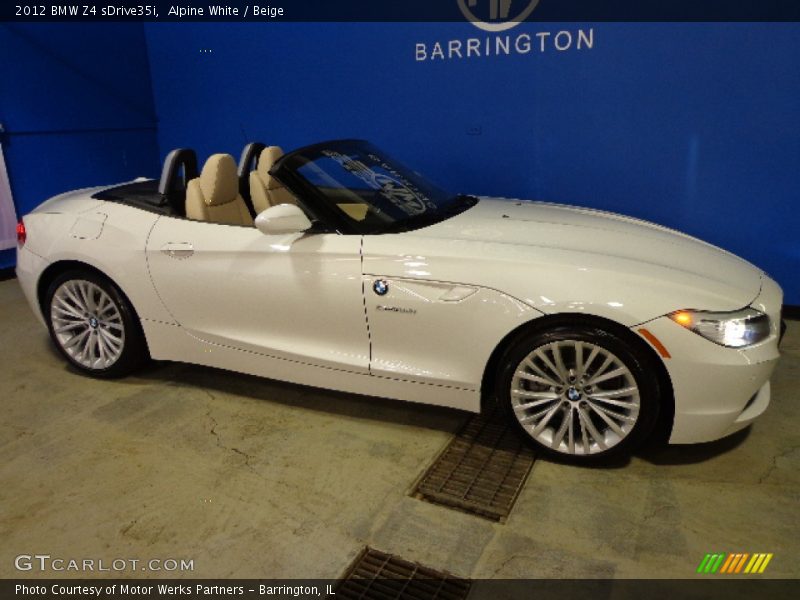 Alpine White / Beige 2012 BMW Z4 sDrive35i