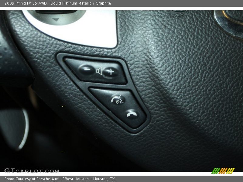 Liquid Platinum Metallic / Graphite 2009 Infiniti FX 35 AWD