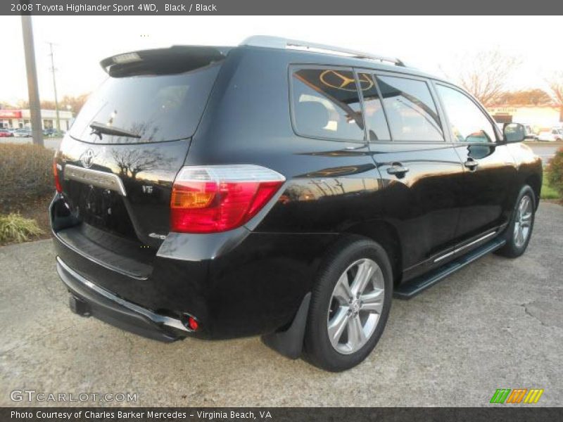 Black / Black 2008 Toyota Highlander Sport 4WD
