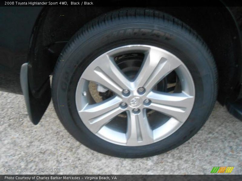 Black / Black 2008 Toyota Highlander Sport 4WD