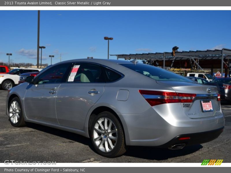 Classic Silver Metallic / Light Gray 2013 Toyota Avalon Limited