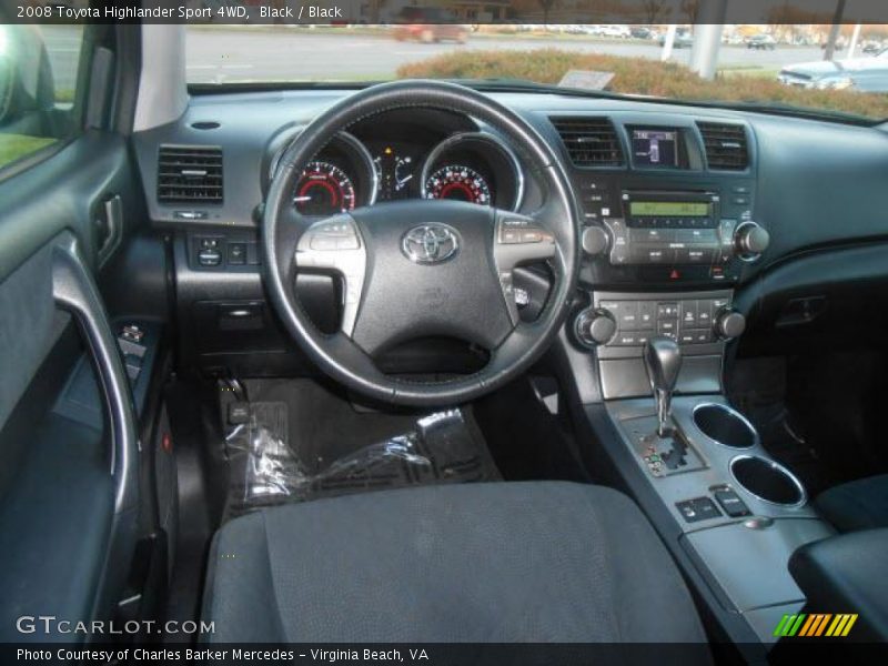 Black / Black 2008 Toyota Highlander Sport 4WD
