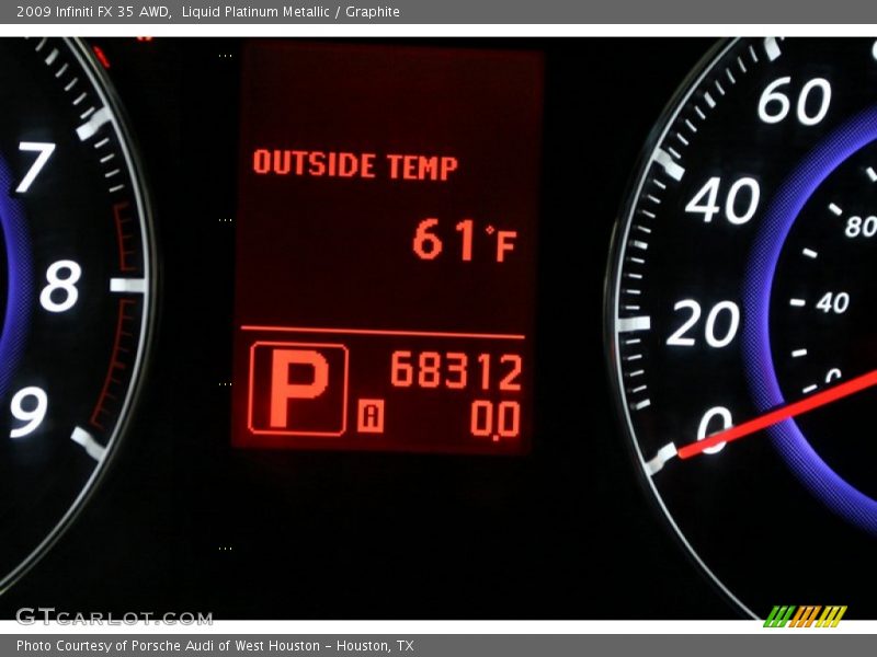 Liquid Platinum Metallic / Graphite 2009 Infiniti FX 35 AWD