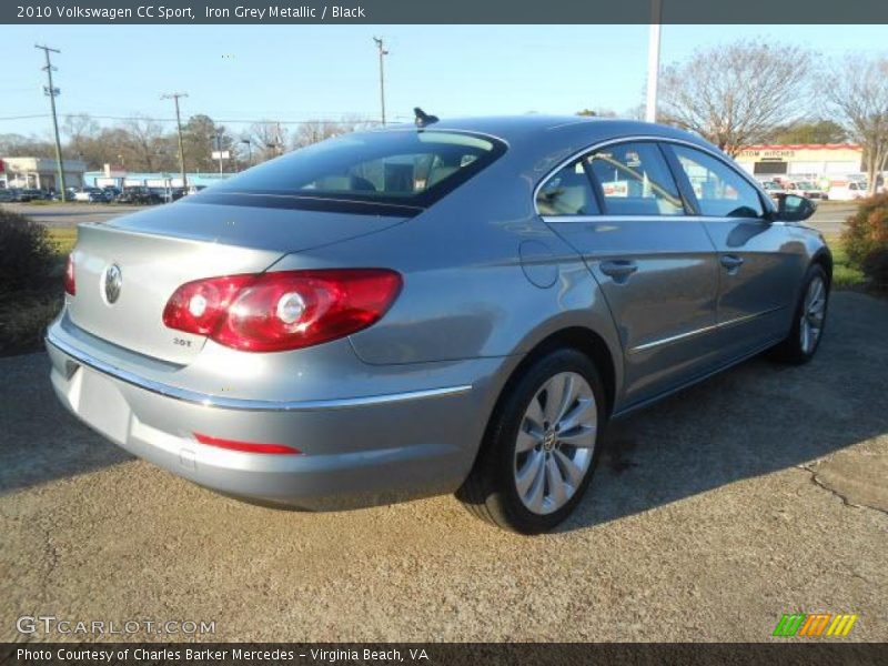 Iron Grey Metallic / Black 2010 Volkswagen CC Sport