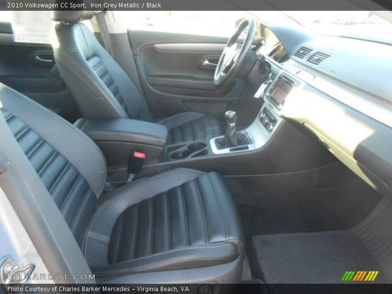 Iron Grey Metallic / Black 2010 Volkswagen CC Sport