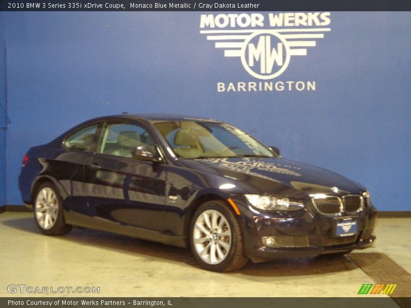 Monaco Blue Metallic / Gray Dakota Leather 2010 BMW 3 Series 335i xDrive Coupe