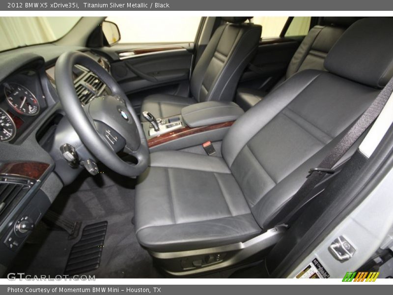 Titanium Silver Metallic / Black 2012 BMW X5 xDrive35i