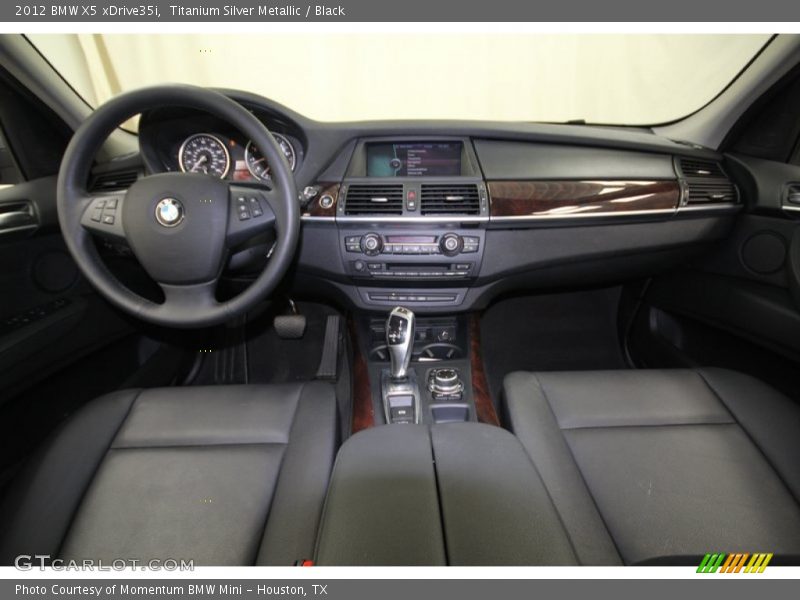 Titanium Silver Metallic / Black 2012 BMW X5 xDrive35i