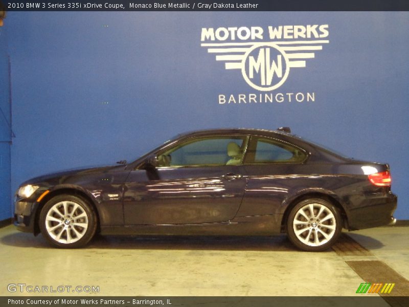 Monaco Blue Metallic / Gray Dakota Leather 2010 BMW 3 Series 335i xDrive Coupe