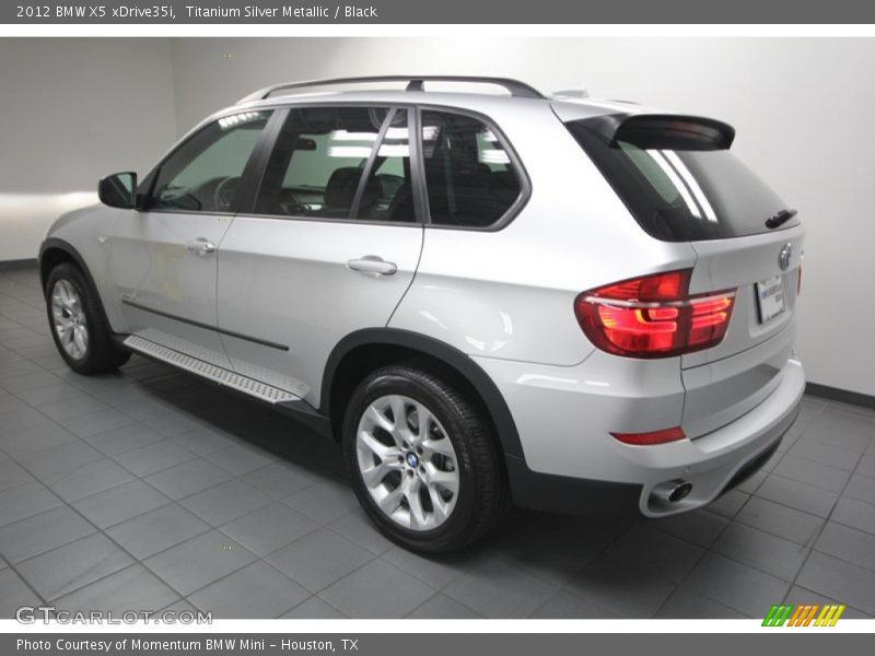 Titanium Silver Metallic / Black 2012 BMW X5 xDrive35i