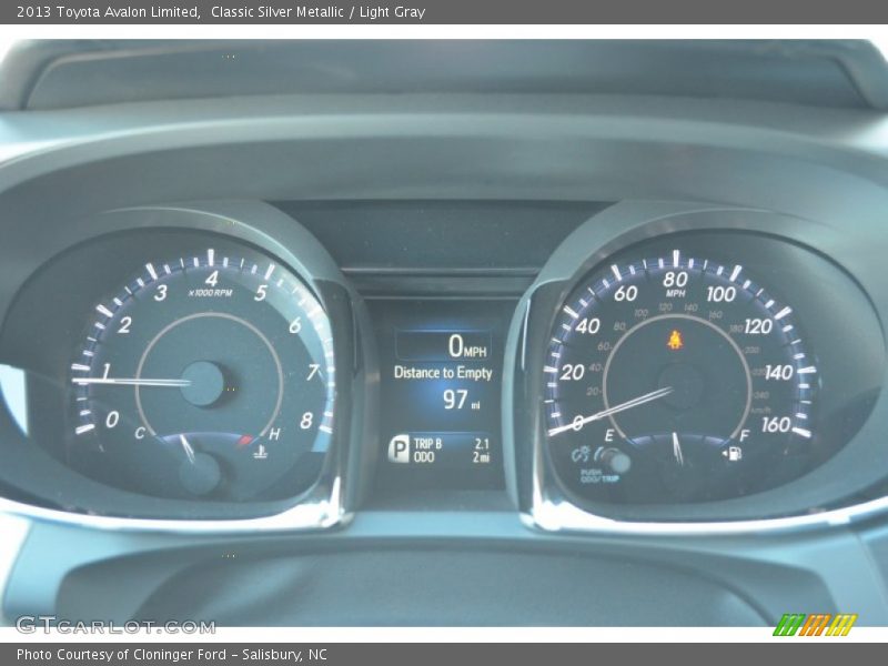 Classic Silver Metallic / Light Gray 2013 Toyota Avalon Limited