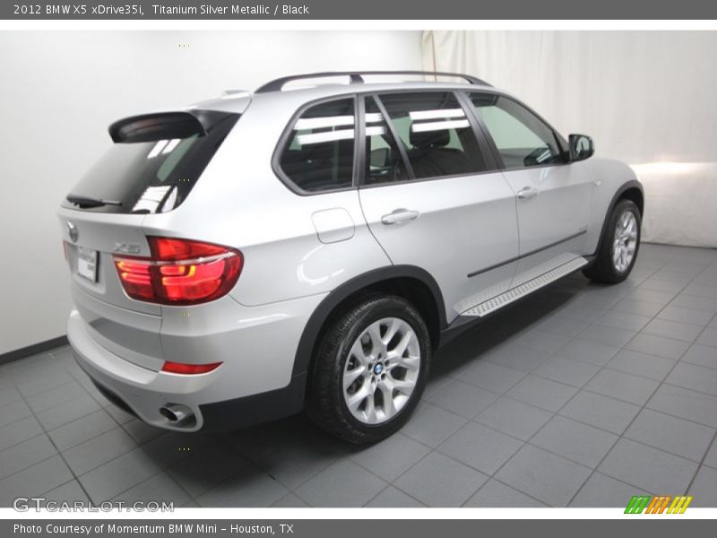 Titanium Silver Metallic / Black 2012 BMW X5 xDrive35i