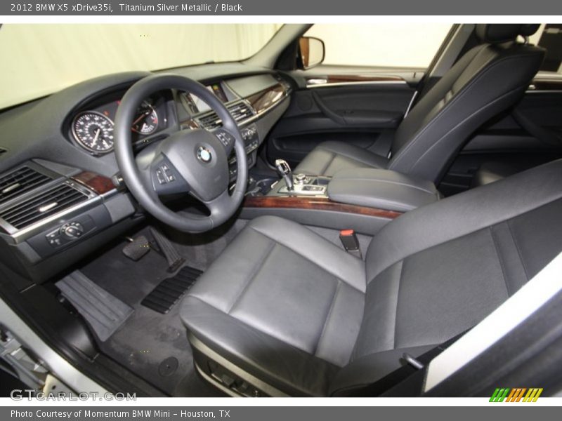 Titanium Silver Metallic / Black 2012 BMW X5 xDrive35i