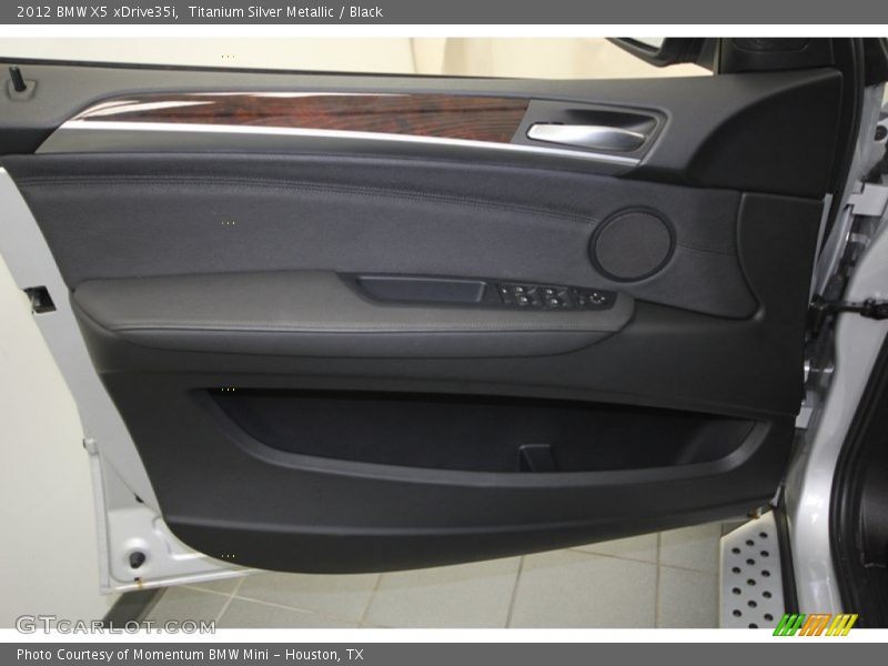 Titanium Silver Metallic / Black 2012 BMW X5 xDrive35i