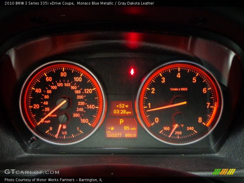 Monaco Blue Metallic / Gray Dakota Leather 2010 BMW 3 Series 335i xDrive Coupe