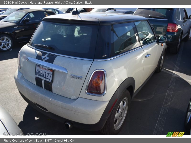 Pepper White / Grey/Carbon Black 2010 Mini Cooper Hardtop