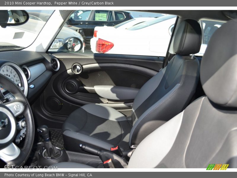 Pepper White / Grey/Carbon Black 2010 Mini Cooper Hardtop
