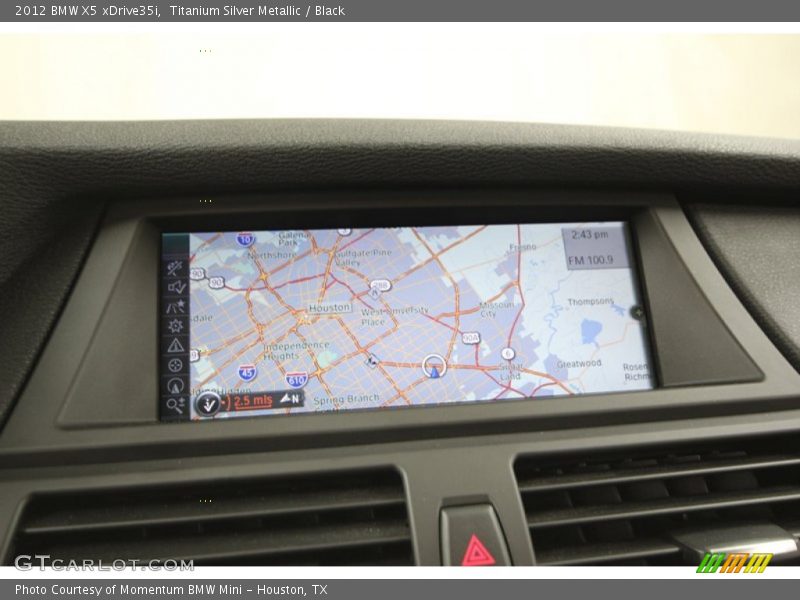 Titanium Silver Metallic / Black 2012 BMW X5 xDrive35i