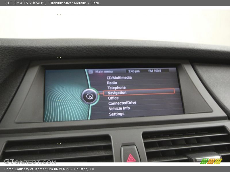Titanium Silver Metallic / Black 2012 BMW X5 xDrive35i