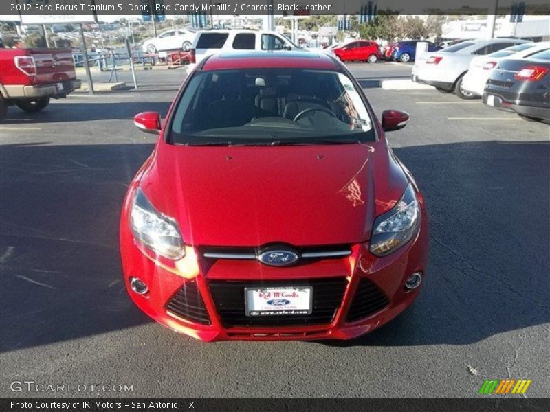 Red Candy Metallic / Charcoal Black Leather 2012 Ford Focus Titanium 5-Door